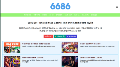 6686 Casino -Nhà cái cá cược Top 1 server Châu Á
